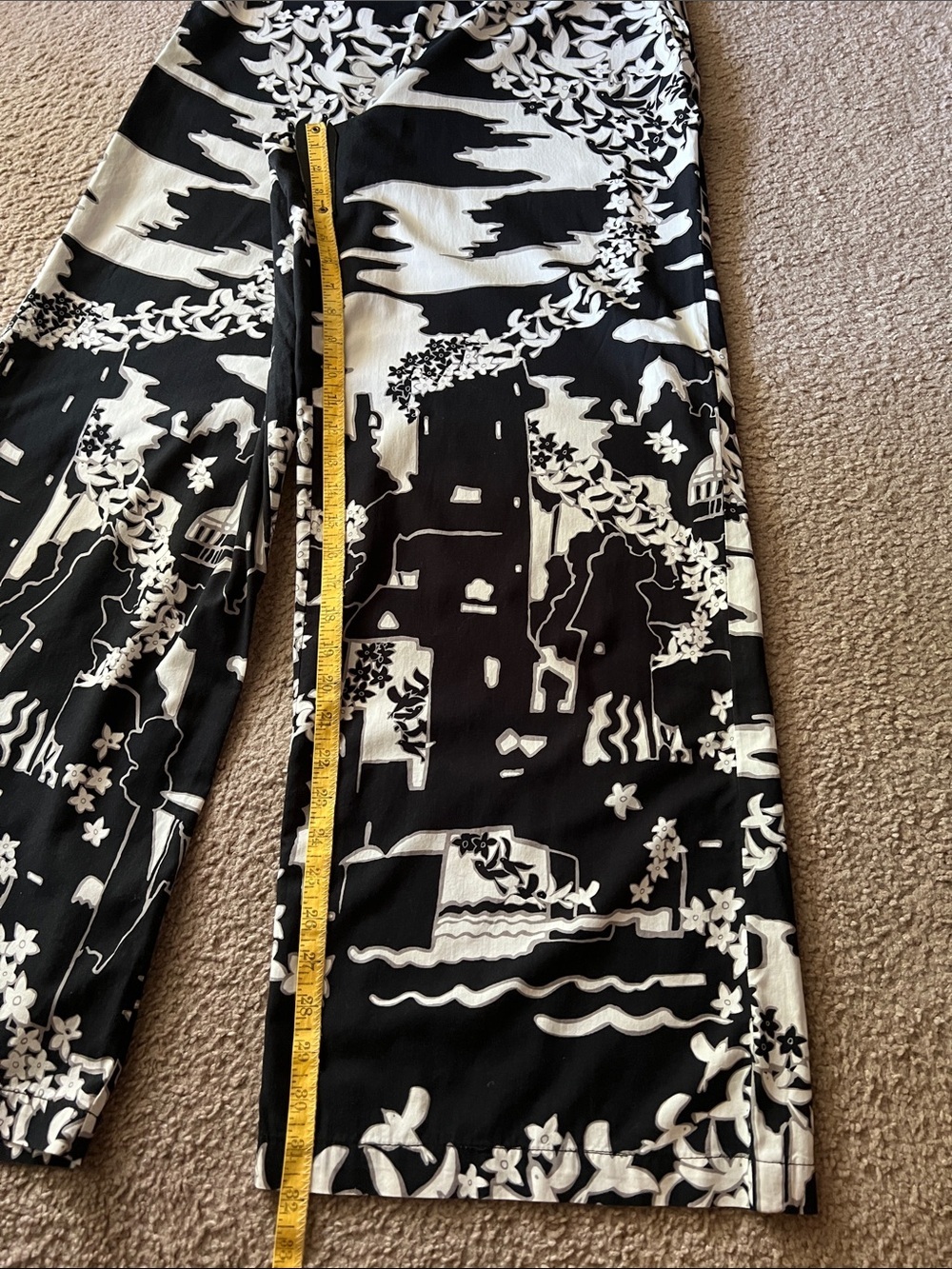 Anthropologie Tiny Anne Printed Wide-Leg Pants Sz 8 - Picture 9 of 13
